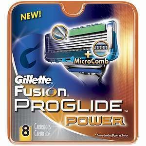 Gillette Fusion Proglide Power Razor Blades 8 Cartridges