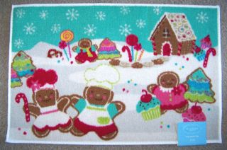  Man Accent Rug Gingerbread House Floor Mat Christmas 20 x 30
