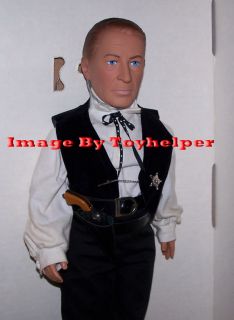 Doll Gary Cooper in High Noon 16 Cowboy Gun Badge
