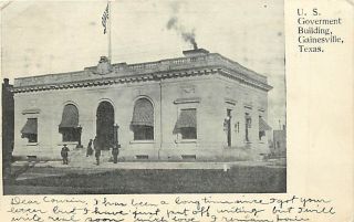 TX Gainesville mailed 1906 Government Bldg Early T11627