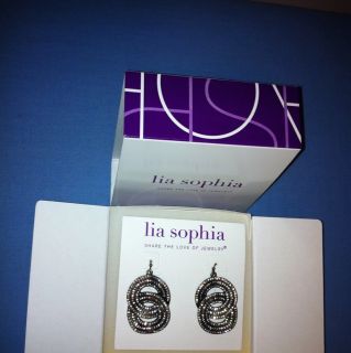 Lia Sophia Gale Earrings on Card F w 2011 RV $88
