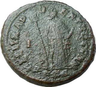 Galerius AE 297AD. Follis Africa Elephant Lion Authentic Ancient Roman