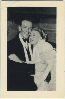 Fred Astaire Ginger Rogers 1984 MGM Game Card 2