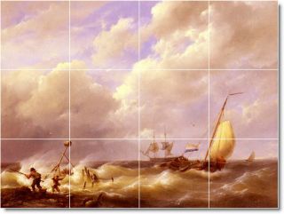Top 20 Famous SHIP Boat Painting Tile Murals Ceramic