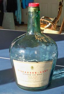 Vintage 1969 Gallucci Vini Spanish Vin Rose Wine Gallon Bottle