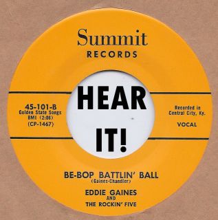 Rockabilly Eddie Gaines Be Bop Battlin Ball Summit