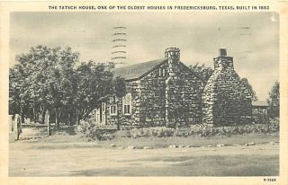 TX FREDERICKSBURG TATSCH HOUSE MAILED 1939 K29213