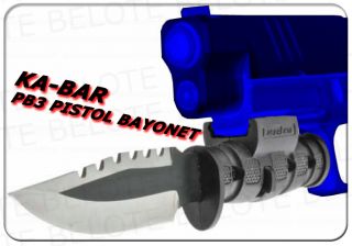 Ka Bar KaBar Knives LaserLyte PB3 Sawback Pistol Bayonet 9902