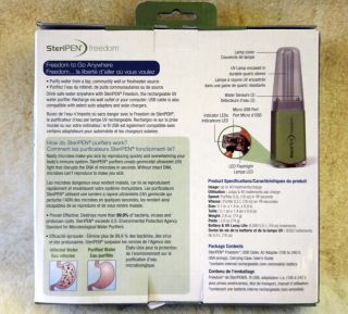 Steripen Freedom UV Water Purifier New for 2012
