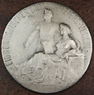 1911 Switzerland Silver Shooting Swiss Medal Gallen