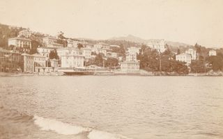 Italy Genoa s Margharita View Old Snapshot Photo 1899