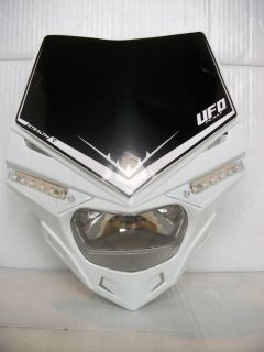 UFO Road Legal Headlight Enduro Streetfighter KTM White SX EXC LC4 4T
