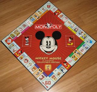 Game Part Mickey Mouse Monopoly Game Board Only Replacement