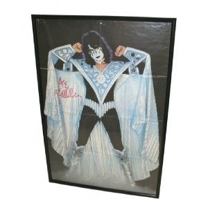KISS ACE FREHLEY SIGNED POSTER AUTOGRAPHED VINTAGE KISS POSTER