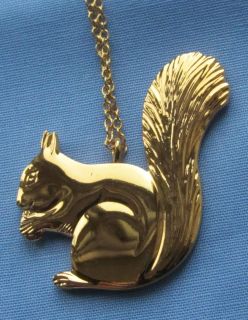 Georg Jensen Christmas Gold Plated Squirrel 2004 Ornament