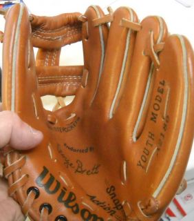 George Brett Youth Wilson Baseball Glove Royals
