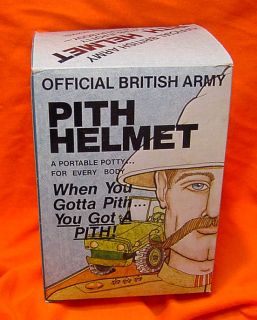 1979 Official British Army Novelty Pith Helmet IOB