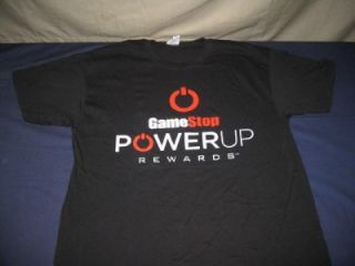 New Gamestop Power Up Rewards Employee T Shirt Mens L Black 100 Cotton