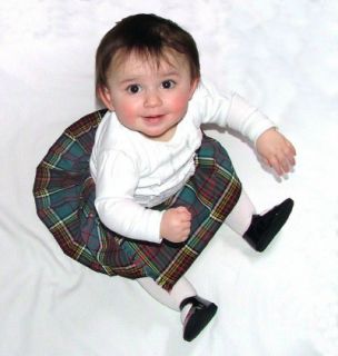 Baby Scottish Kilt Royal Stewart Tartan Plaid 4 12 Month Christening