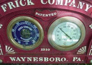Antique 1910 Frick Co Waynesboro PA Eclipse Cast Iron Sign Steam