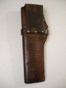 The George Lawrence Co Leather Gun Holster 10 Tan Vintage