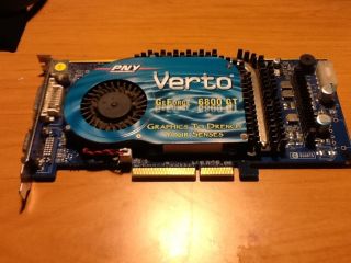 PNY NVIDIA VERTO GeForce 6800 GT 256MB AGP DVI, VGA & S Video
