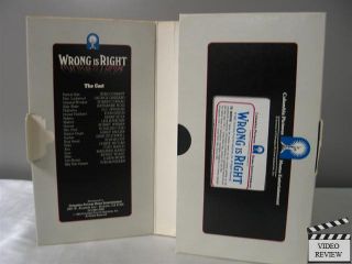 Wrong is Right VHS Sean Connery, Leslie Nielsen, George Grizzard