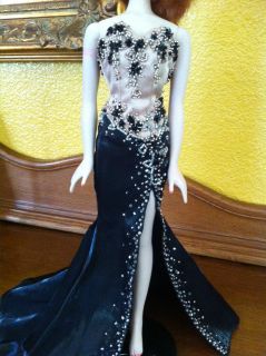 Black and Tan Beaded Gown for Gene N R 