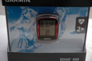 Garmin 500 Red Bundle with HRM Speed Cadence
