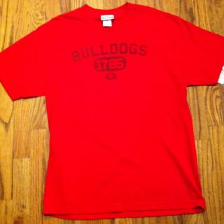 New Georgia Bulldogs s s Red T Shirt Adult Mens Mens Size s Small
