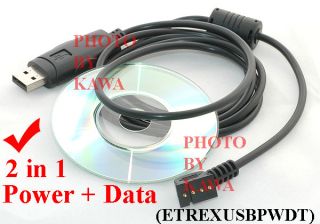 USB 2in1 Power Data Cable for Garmin eTrex GPS New