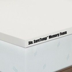 Serta 3 inch Soft Memory Foam Full Mattress Topper Pad