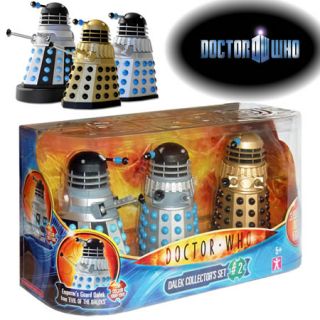Doctor Who 6 Dalek Collectors Set 2 3 x Poseable Figures Collectable