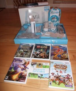 Nintendo Wii Super Pack + Extra Remote + 6 Games