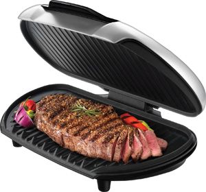 george foreman gr144 platinum family size grill brand new w 2 year