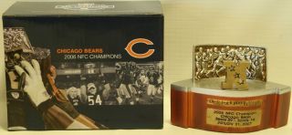 2006 Chicago Bears NFC Champions George Halas Trophy STH w Photos