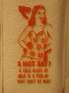 SPQ Milk Bottle Garst Bros Dairy Inc Farm Roanoke VA HOT DAY SWIM SUIT
