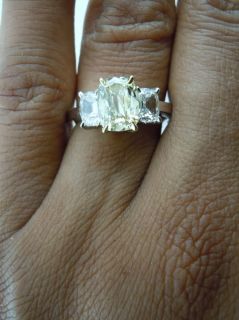  Brownish Yellow Cushion Diamond Ring GIA Diamonds by Lauren R4110