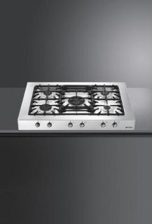 smeg ps9ru3 90cm gas stainless steel cooktop