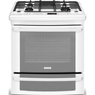 New Electrolux White 30 Gas Slide in Range with IQ Touch EI30GS55LW