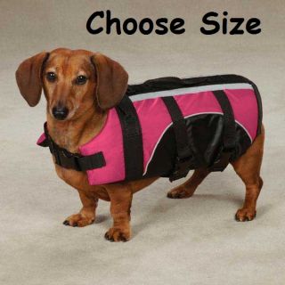 Pet Preserver Life Jacket Pink Guardian Gear Dog Aquatic Flotation