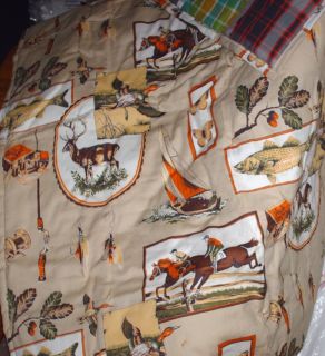 Reversible Handmade Deer Horse Lap or Crib Blanket or Wall Hanging New