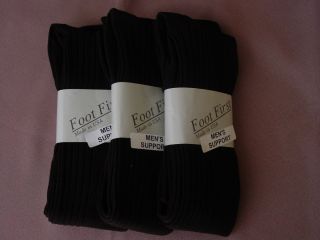 Mens Dark Brown Support Socks Over The Calf USA 3 Pair