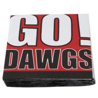 click an image to enlarge georgia bulldogs slogan beverage napkins