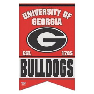 Georgia Bulldogs 17 x 26 Red Felt Dovetail Banner