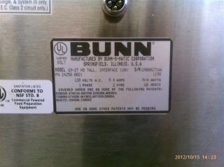 bunn g9 2t hd tall coffee grinder with operator s manual