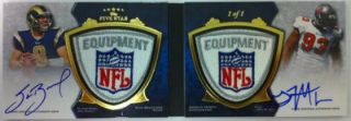 2010 Topps Five Star Sam Bradford Dual NFL Shield Autograph Book #1/1