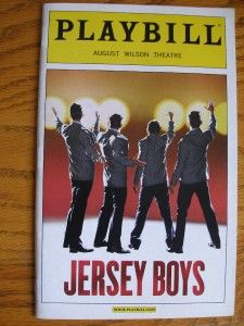 Jersey Boys Playbill Sebastian Arcelus Jarrod Spector