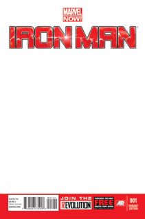 Iron Man 1 Marvel Comics Now Blank Variant