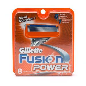 Gillette Fusion Power Razor Blades Cartridges 8 Refills